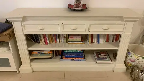 Console Table with shelves