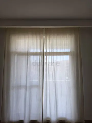 Sheer White Curtains for Window 300x140