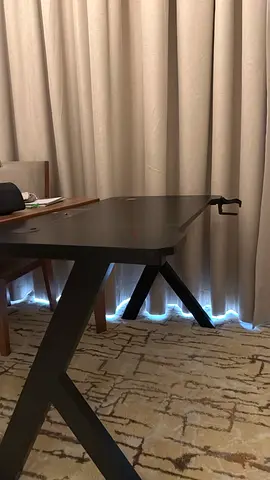 Modern black Pc gaming table, study/office desk - good condition