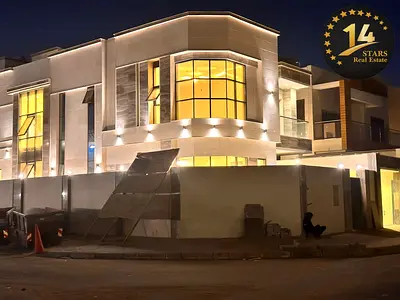 Villa for rent in Al Yasmin | 5 master bedrooms + living room, majlis, and maid's room | AED 120,000 in 1 payment