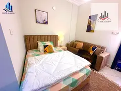 🏠 Fully Furnished Studio for Rent – Al Butina, Sharjah 🏠 ✨ Monthly Rent: AED 2,000 (Includ