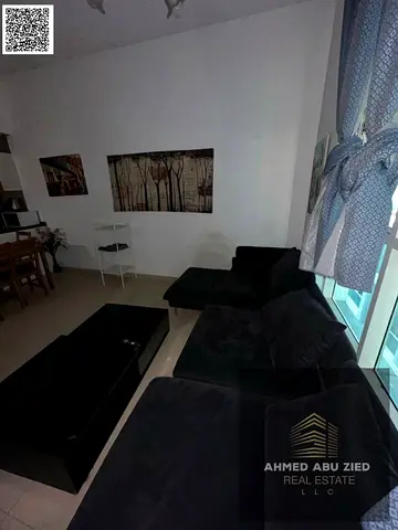 Furnished 1BR hall for annual rent in City Tower, Al Nuaimiya 3 on Khalifa Street, opposite Grand M