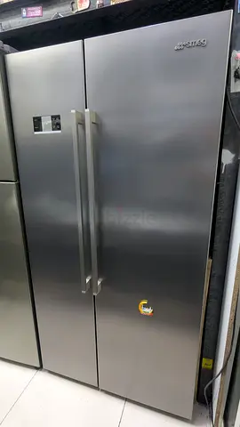 Smeg Fridge Freezer side by side steel body
