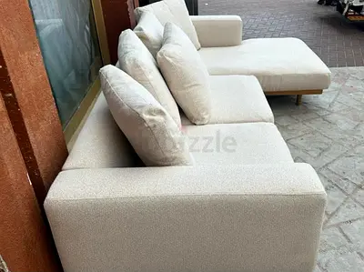 West Elm New Port L Shape Sofa Beige Excellent Condition