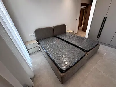 Single bed with mattress