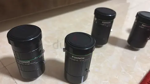 Set of Fujinon CCTV Lenses (12mm / 25mm) - Good Condition