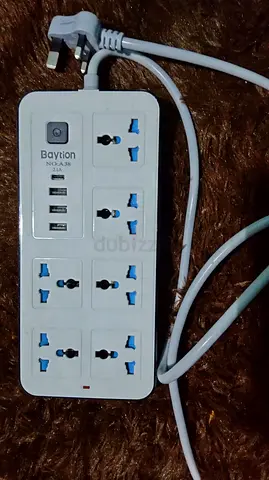 Baytion Power Strip with 6 Sockets and 4 USB Ports
