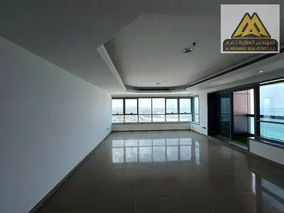 A premium opportunity to rent one of the most luxurious apartments in Ajman located in Corniche Towers, offering a first-line sea view, spacious layou