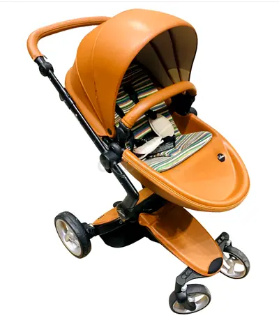 Mima Xari Max 2-in-1 Convertible Stroller + Bassinet - Camel / Black