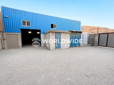 4,000 Sqft Open Yard with Covered Warehouse for Rent in Al Jurf Industrial Area 2