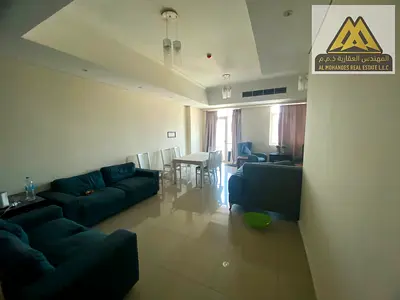 شقة غرفتين وصالة للإيجار في الصناعية 2 عجمان | غرف ماستر | 3 حمامات | بلكونة | خزائن حائط | تكييف مركزي