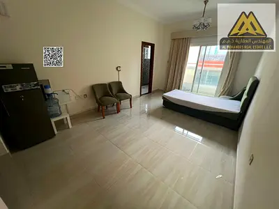 Fully furnished studio apartment with free internet and a spacious balcony in one of the best areas of Al Jurf.