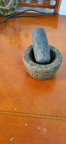 Stone mortar and pestle
