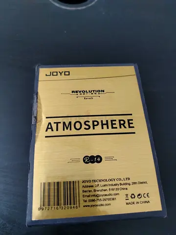 JOYO ATMOSPHERE REVERB electric guitar pedal like new