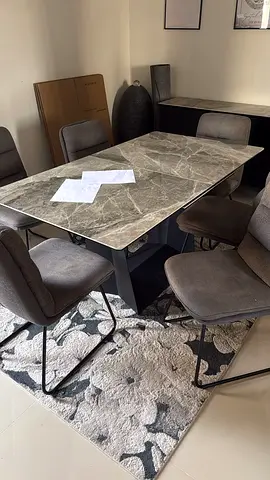 Marble-top Dining Table  — Excellent Condition