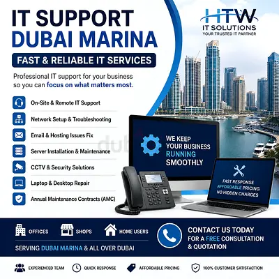 IT Support Dubai Marina | Fast Reliable IT Services