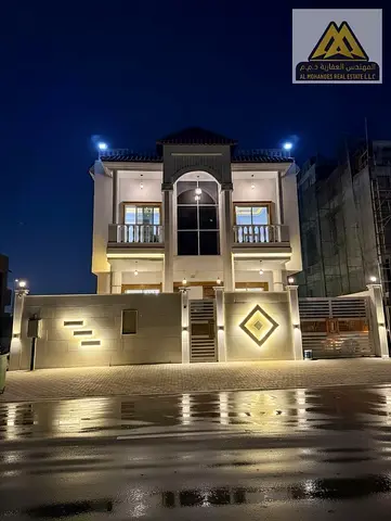 Modern villa design | Two living rooms and a rooftop terrace | Separate majlis for receiving guests | Distinctive outdoor seating area