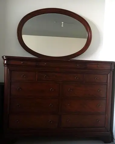 Set of Dresser Mirror  2 side tables
