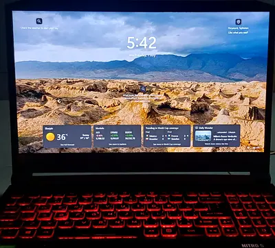 Acer nitro 5 gaming laptop Intel i5 (9th gen) GTX 1650 8gb ram Wndows 11 (with charger) 952gb space