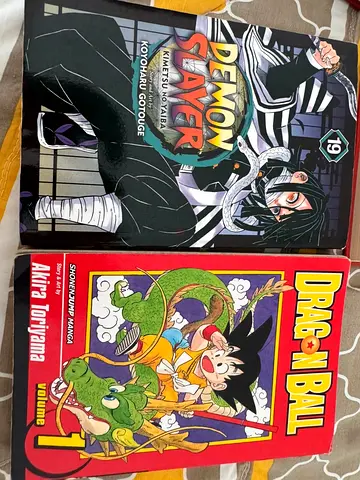 Dragon Ball Vol.1 Demon Slayer Vol.19 - Manga Pair. 10 dhs each