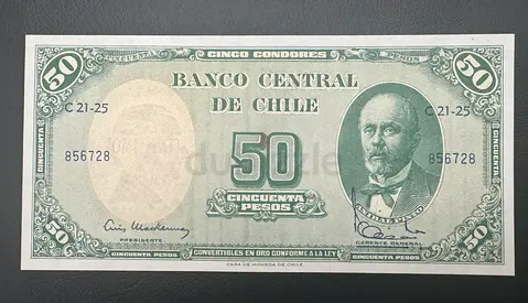 Chile 50 Pesos Banknote