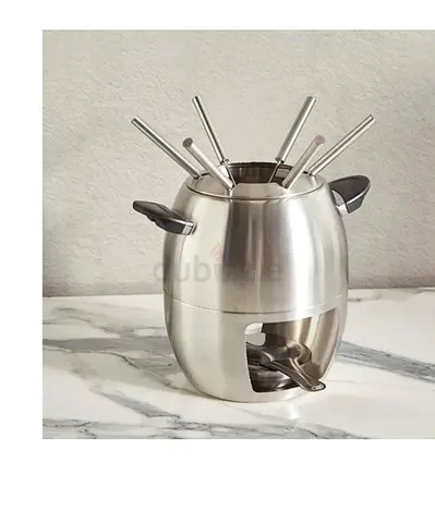 Divine10 peice stainless steel fondue set.23.5 cm