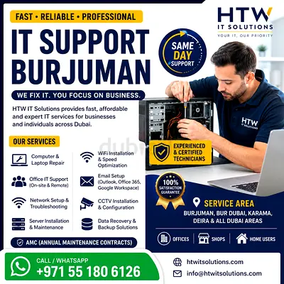 IT Support Dubai | 30 Min Fix | No Fix No Fee