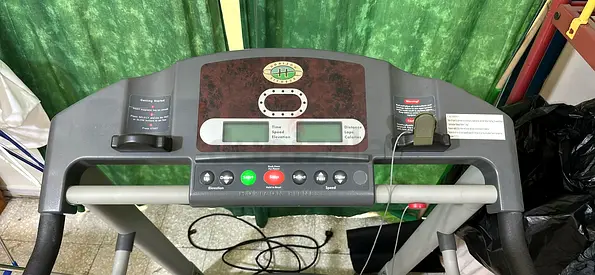 Used motorized treadmill with console and safety key - good working condition