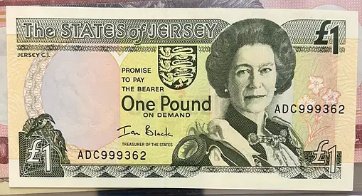 Vintage States of Jersey 1 Pound Banknote (2000) – Flawless UNC Condition