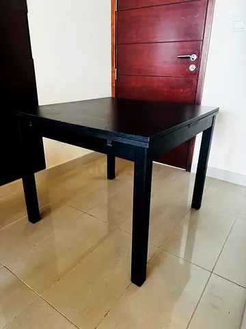 Extendable Black Dining Table
