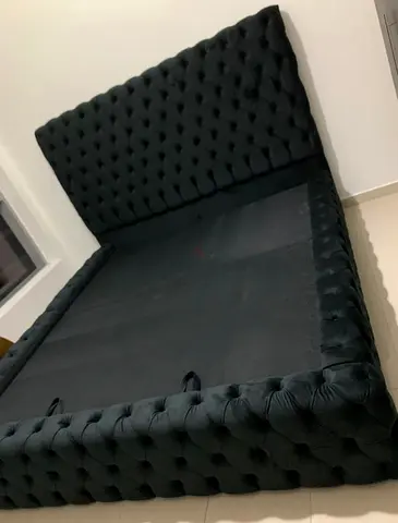 Black Chesterfield Tufted Bed Frame