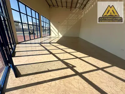 A great opportunity to rent a commercial shop in a strategic location in Mushrif, near Etisalat and Ajman Port. It features a corner frontage that giv
