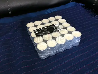IKEA GLIMMA Unscented Tea-Light Candles (PACK of 100)