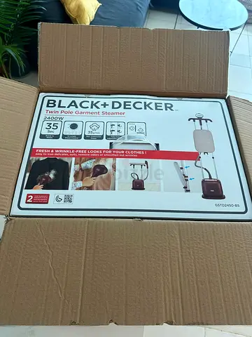 Black+Decker Twin Pole Garment Steamer for sale | Brand New Box Packed
