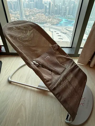 BabyBjörn Bouncer Bliss - Light Brown Mesh, Excellent Condition