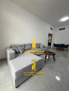 Luxurious one-bedroom apartment with brand new furnishings for monthly rent in Ajman - Al Rashidiya