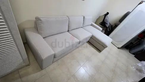 IKEA Kivik L Shape Sofa Beige Excellent condition