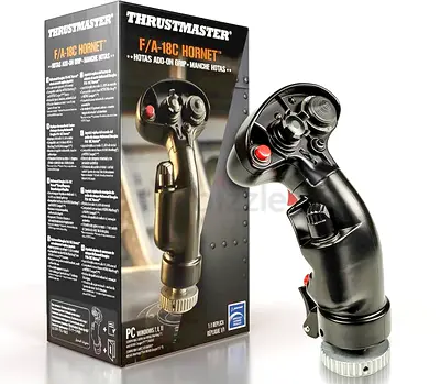 Thrustmaster F/A-18C Hornet Hotas Add-On Grip - Realistic Flight Stick Replica for PC