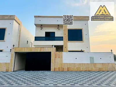 Special offer for a limited time on a luxurious villa with 5 master bedrooms, a large majlis, a spacious living room, a maid's room, 2 kitchens, and c