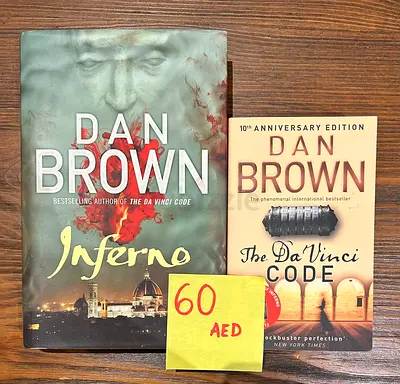 Dan Brown books - The Davinci Code, Inferno