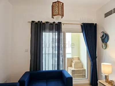 Navy Blue Eyelet Curtains with Sheer Panel - Set for Sliding Door