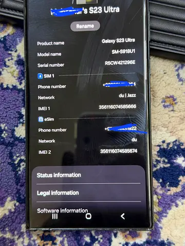 Samsung Galaxy S23 Ultra - SM-S918U1, Dual SIM, Good Working Condition (PTA Approved)
