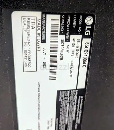 LG 65 smart android tv