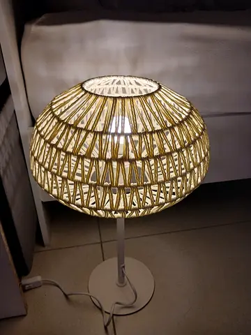 White Rope Table Lamp