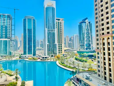 FURNISHED 1BED + STORE JUST 70K IN GCV2 JLT FULL LAKE VIEW