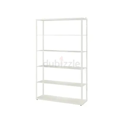 Ikea metal shelving unit with shelves good condition