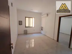 First-occupant one-bedroom apartment with living room in Al Alia, Ajman. Split AC, family building,