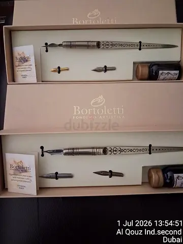 Bortoletti Calligraphy Dip Pen Set (2 boxed sets) with Nibs Ink