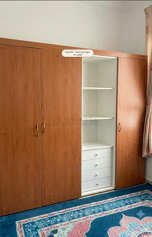 Large Wooden 4-Door Wardrobe with Shelves and Drawers -   v Good Condition