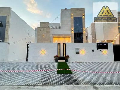 A spacious villa is available for annual rent in Al Zahya- 4 Master Bedrooms Spacious Majlis Large Living Hall Practical Kitchen Maid’s Room